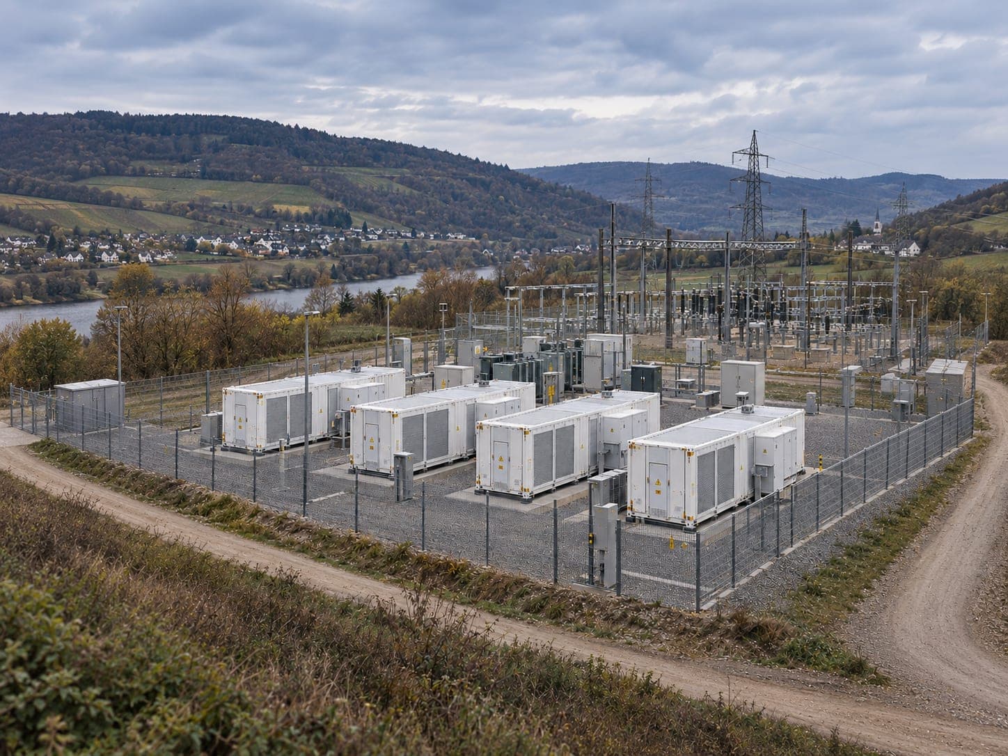 Batteriespeicher Hesweiler — KI-generierte Visualisierung